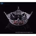 Wholesale Yiwu Zhanggong girls crystal hair accessories full round pageant crowns